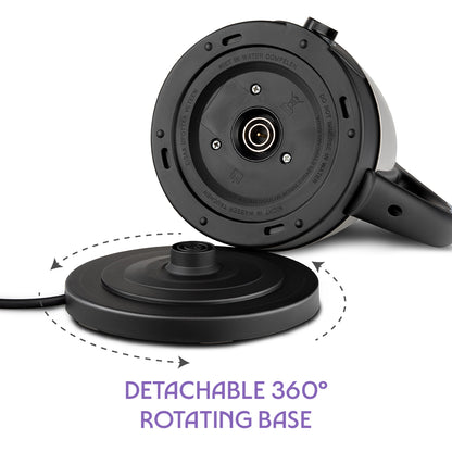 Bioluxe Variable Stainless Steel Electric Kettle