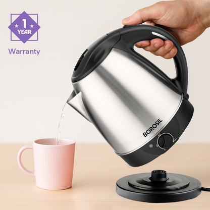 Bioluxe Variable Stainless Steel Electric Kettle