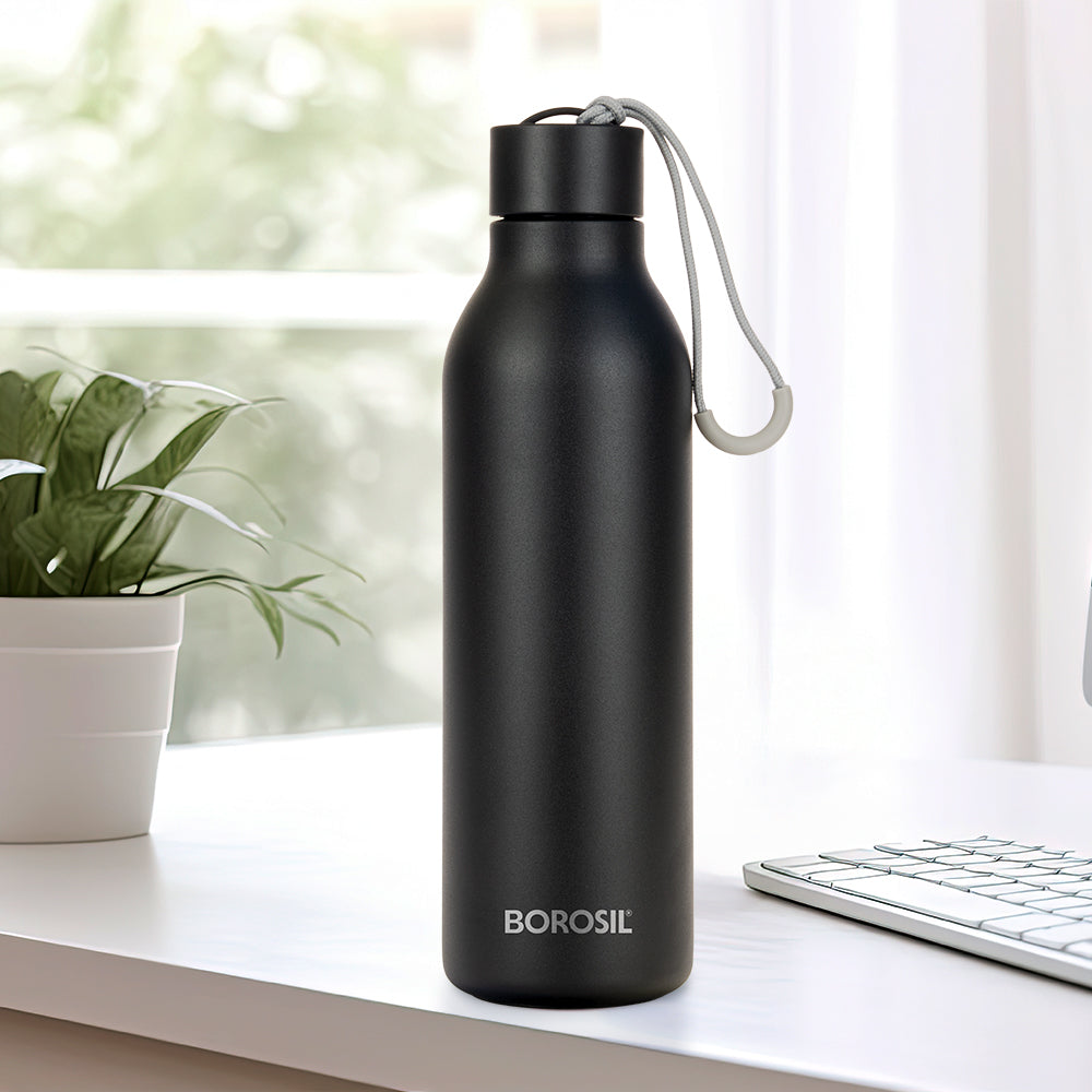 Loop Vacuum Insulated Bottle, Black