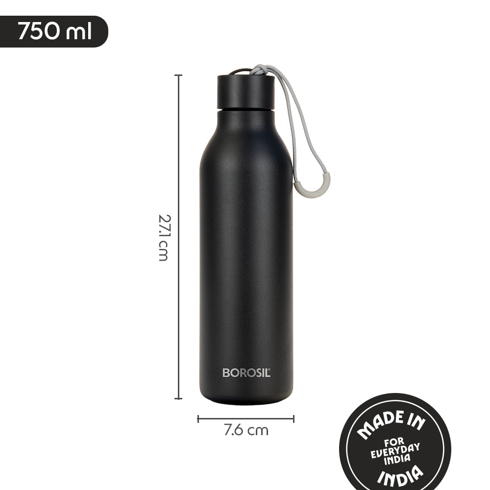 Loop Vacuum Insulated Bottle, Black