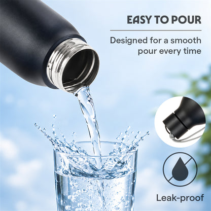 Loop Vacuum Insulated Bottle, Black