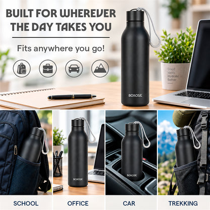 Loop Vacuum Insulated Bottle, Black