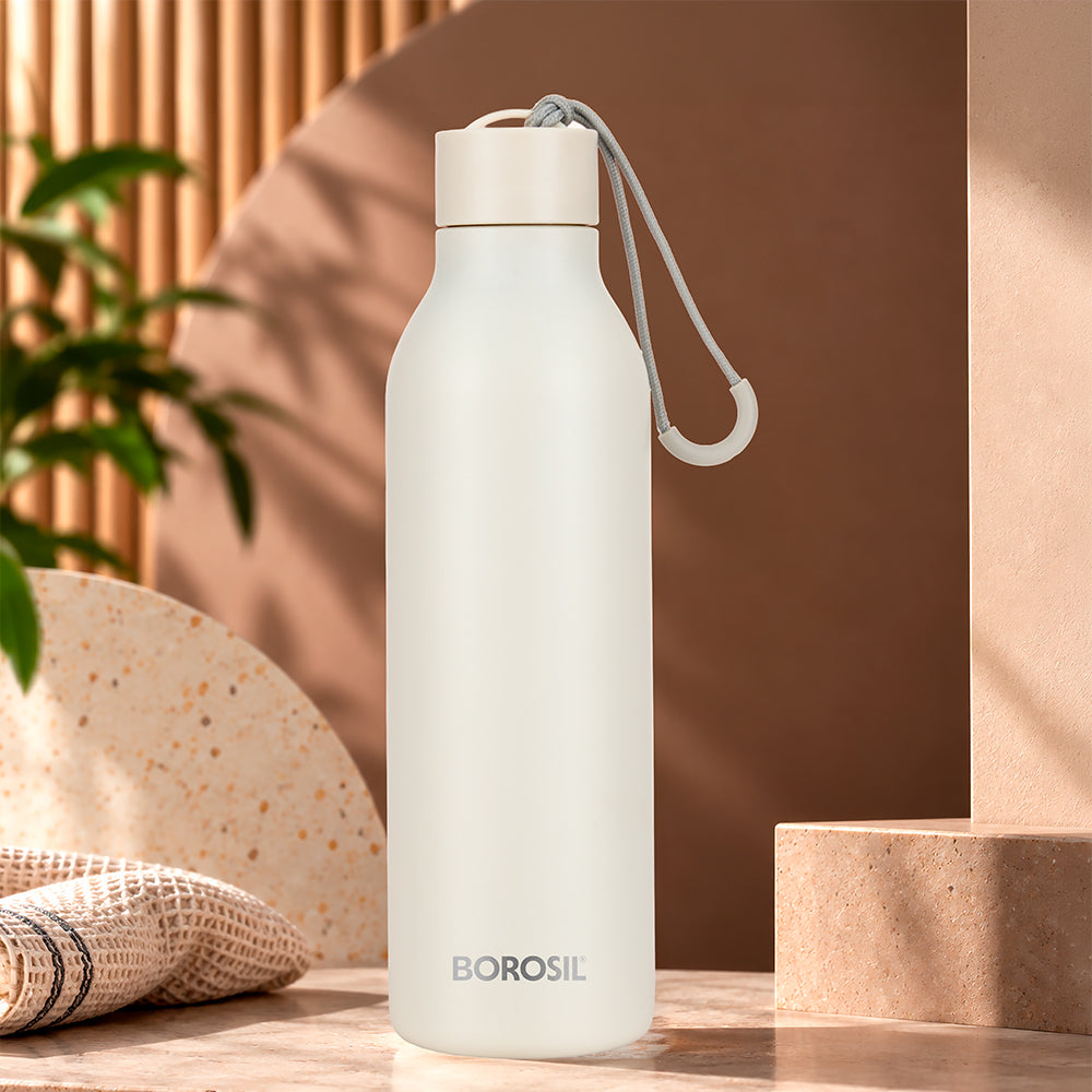 Loop Vacuum Insulated Bottle, White