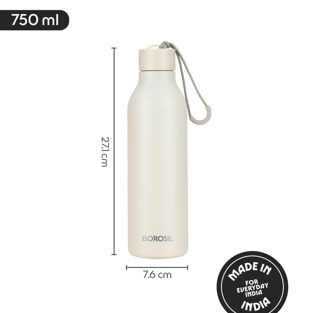 Loop Vacuum Insulated Bottle, White