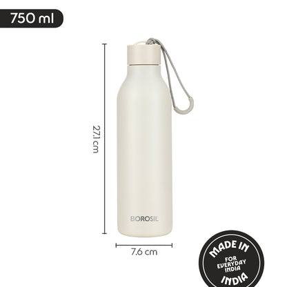 Loop Vacuum Insulated Bottle, White