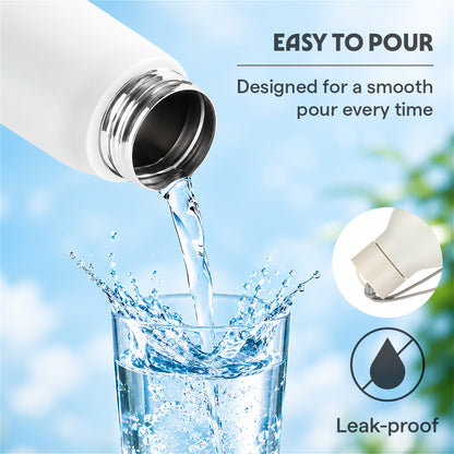 Loop Vacuum Insulated Bottle, White