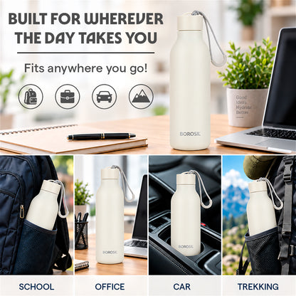 Loop Vacuum Insulated Bottle, White
