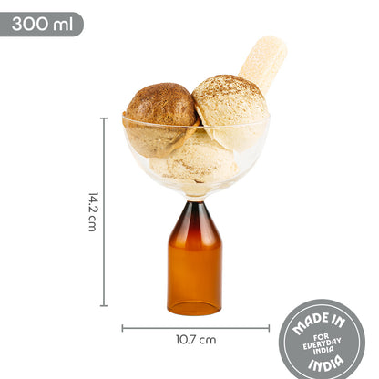 Kairo Ice Cream Bowls, Coral - Set of 2