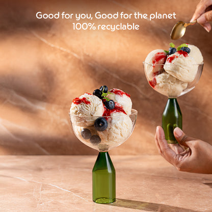 Kairo Ice Cream Bowls, Fern - Set of 2