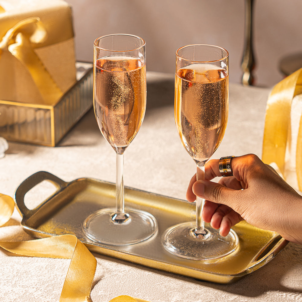 Prism Champagne Glass Set