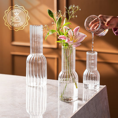 Trinity Fluted Vases - Set of 3