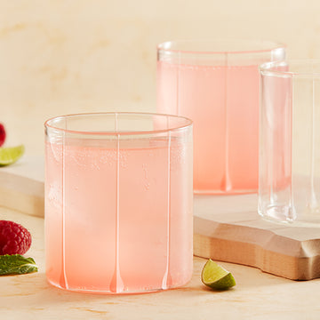 Borosil Bevel Cut Glass, Set of 6