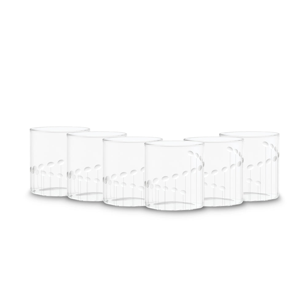 Borosil Swing Cut Glass, Set of 6