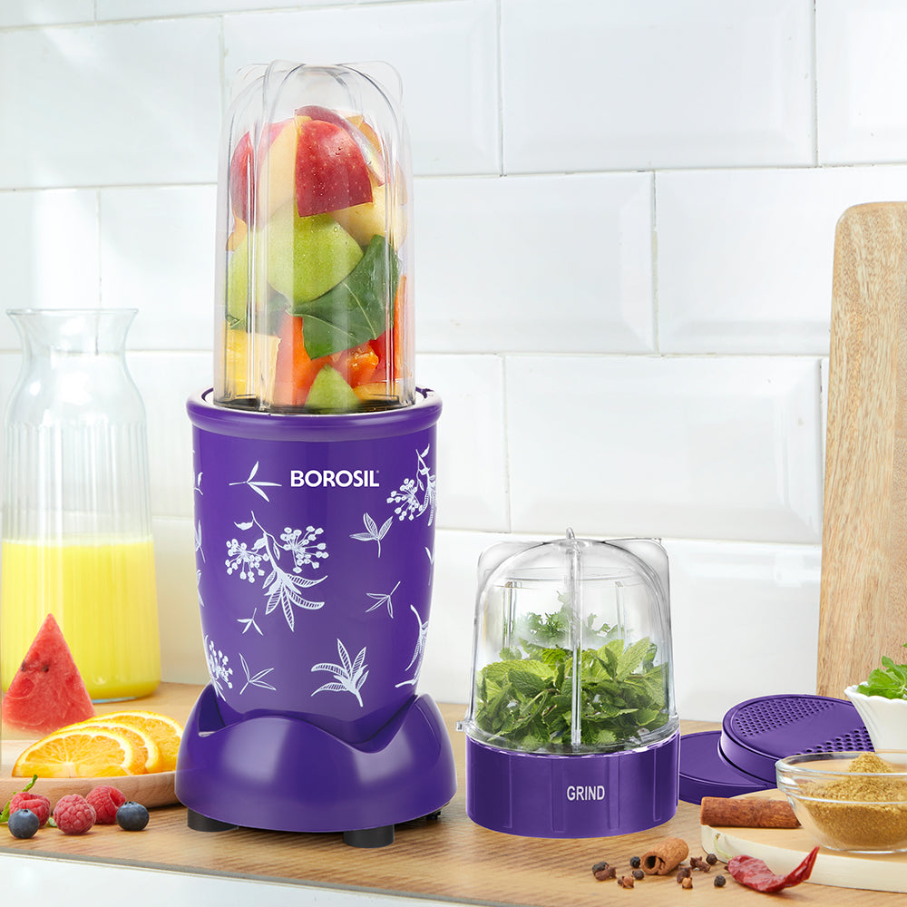 Nutrifresh PB42 Juicer & Grinder, Purple