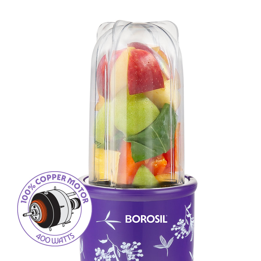 Borosil Nutrifresh PB42 Nutrifresh 400W, Purple