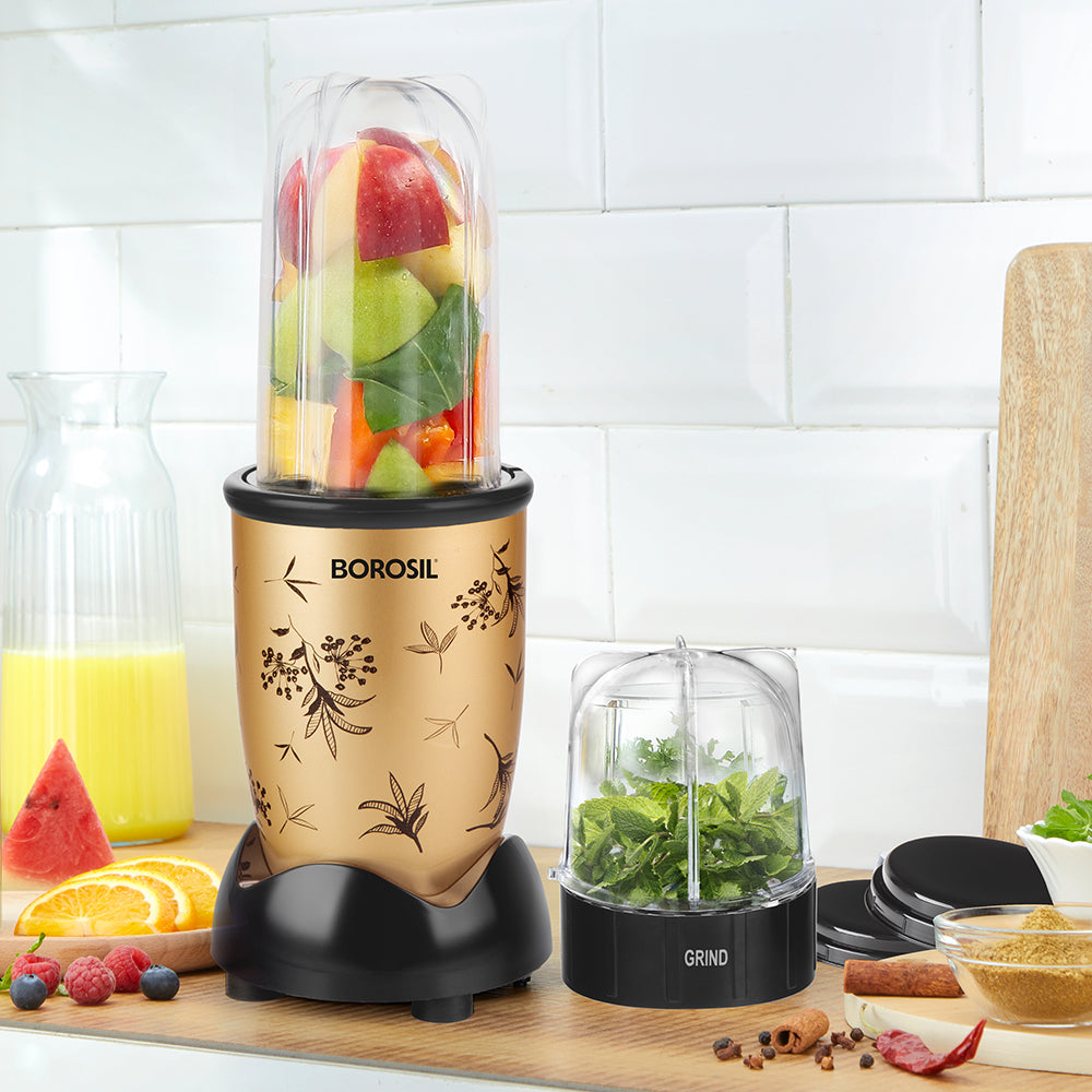 Nutrifresh PB43 Juicer & Grinder, Gold