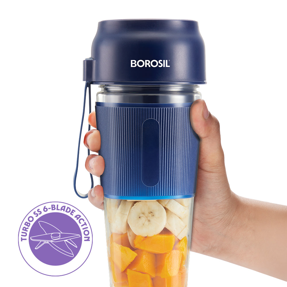 Nutrigrip Portable Blender, Blue, 40 W