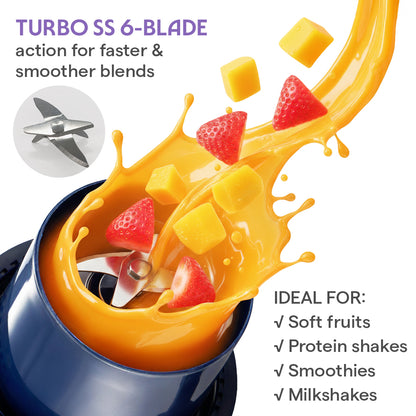 Nutrigrip Portable Blender, Blue