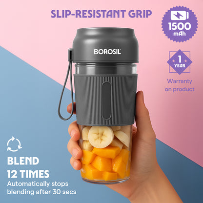 Nutrigrip Portable Blender, Grey
