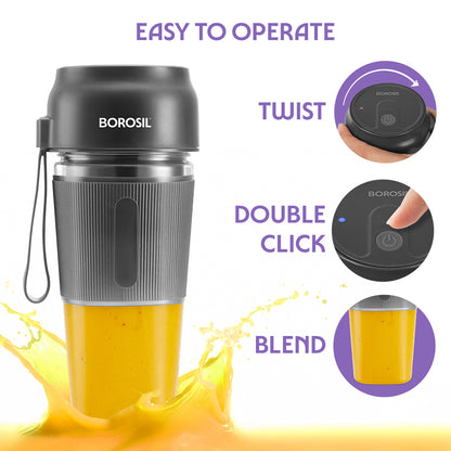Nutrigrip Portable Blender, Grey