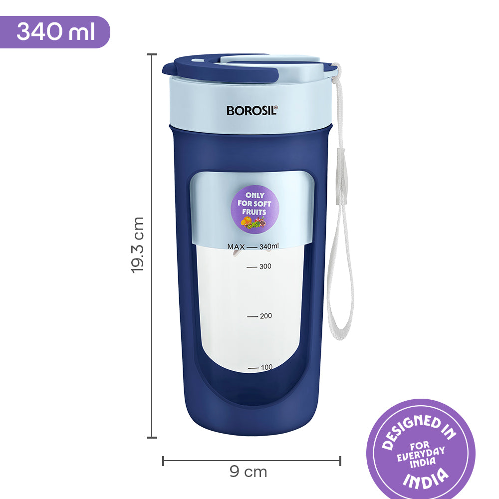 Nutrisip Portable Blender, Blue, 40 W