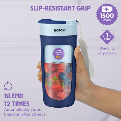 Nutrisip Portable Blender, Blue