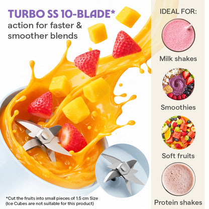 Nutrisip Portable Blender, Blue