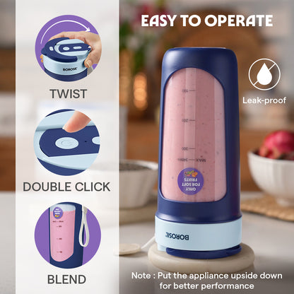 Nutrisip Portable Blender, Blue