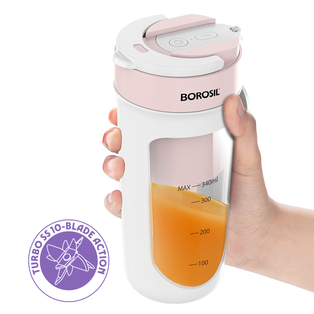 Nutrisip Portable Blender, Pink, 40 W