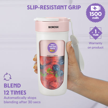 Nutrisip Portable Blender, Pink