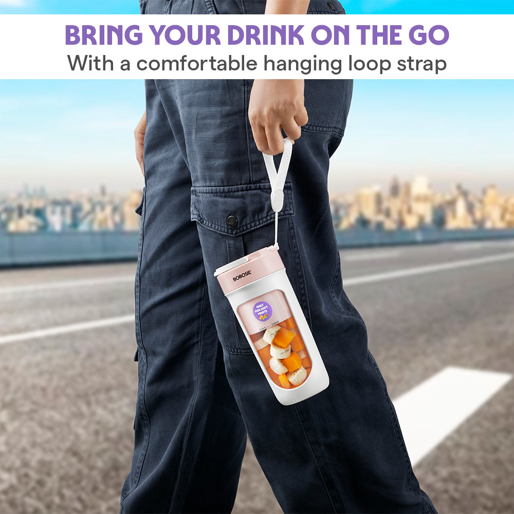 Nutrisip Portable Blender, Pink, 40 W