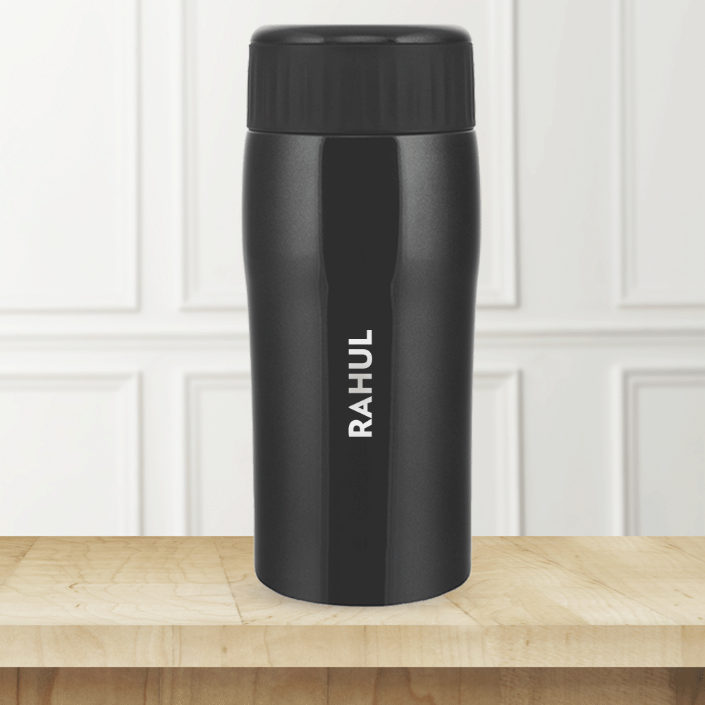 Personalised Cosmic Vacuum Insulated Coffeemate, Black