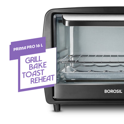 Prima Pro 16L Oven Toaster Griller(OTG), 1200W