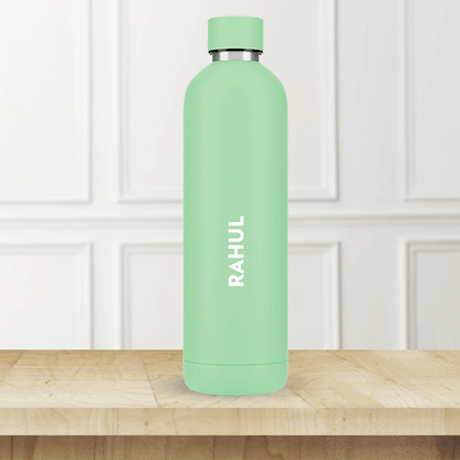 Personalised Pacific Double Wall Bottle, Light Green