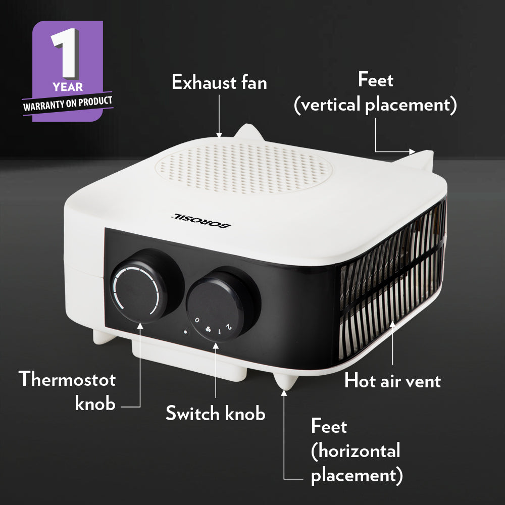 Borosil Blitz Room Heater, 2000W