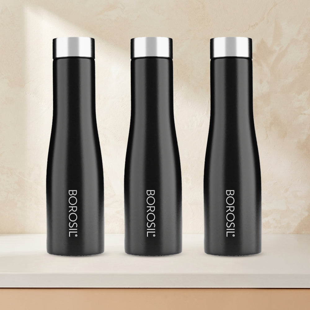 Swan SS Single Wall Bottle Set, Black
