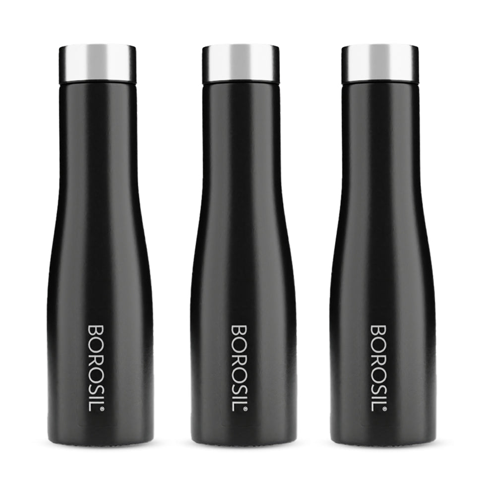 Swan SS Single Wall Bottle Set, Black