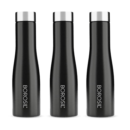 Swan SS Single Wall Bottle Set, Black
