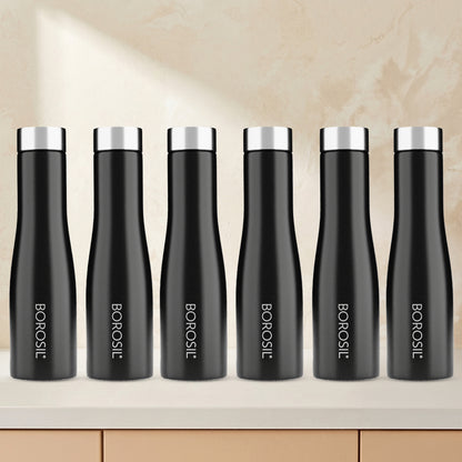 Swan SS Single Wall Bottle Set, Black
