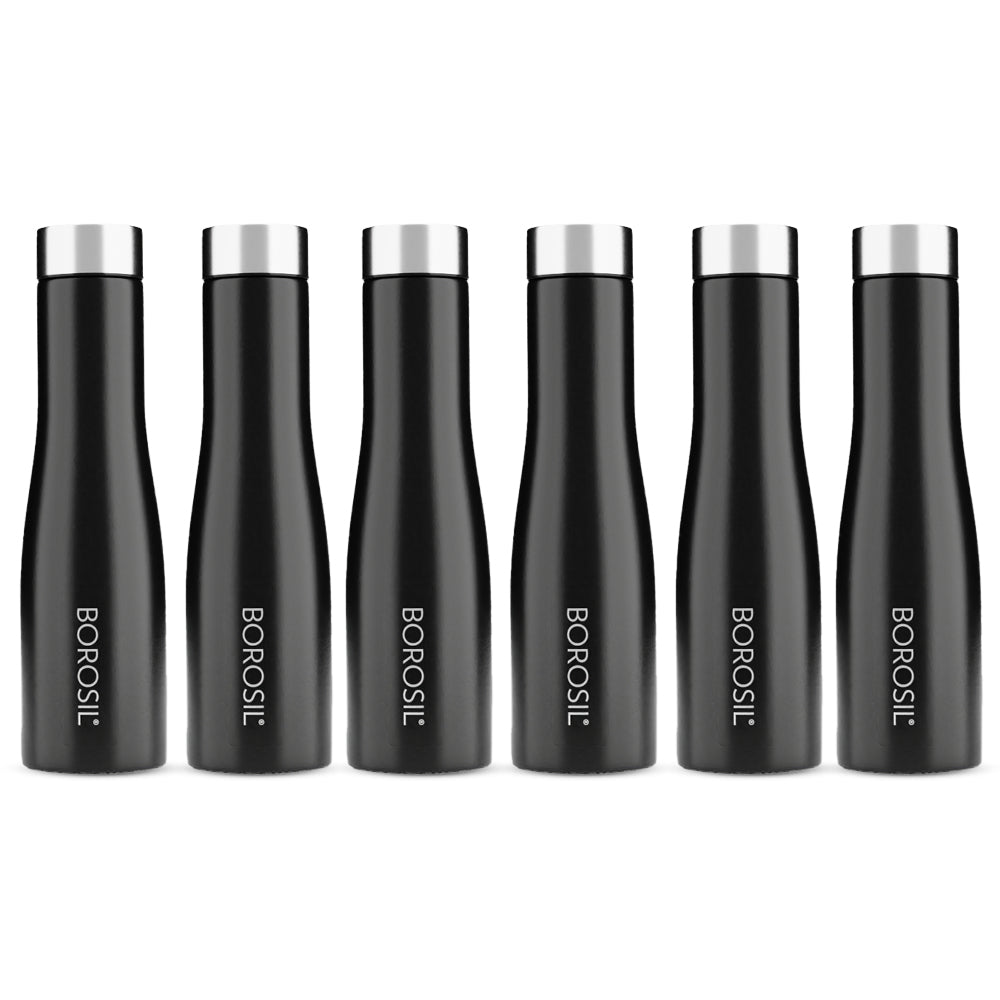 Swan SS Single Wall Bottle Set, Black