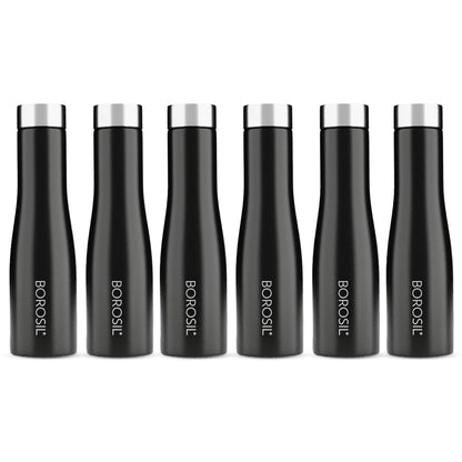 Swan SS Single Wall Bottle Set, Black