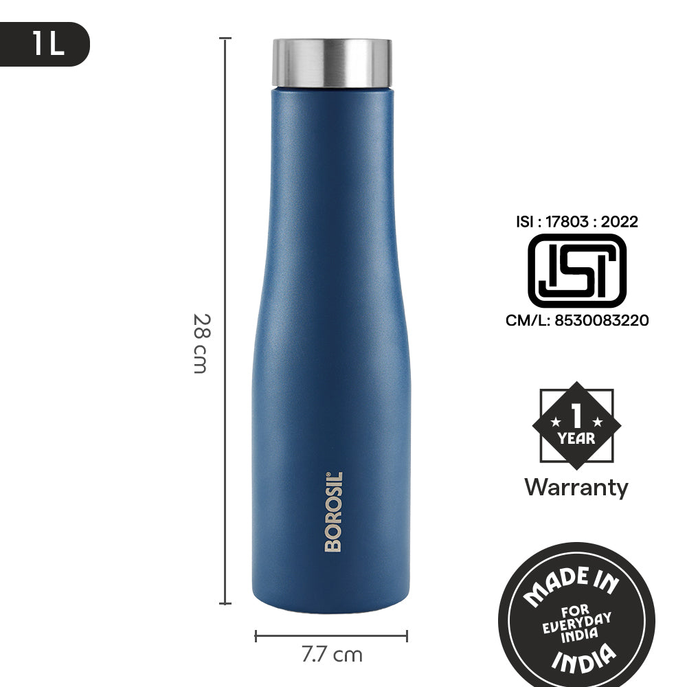 Swan Single Wall Bottle, Blue