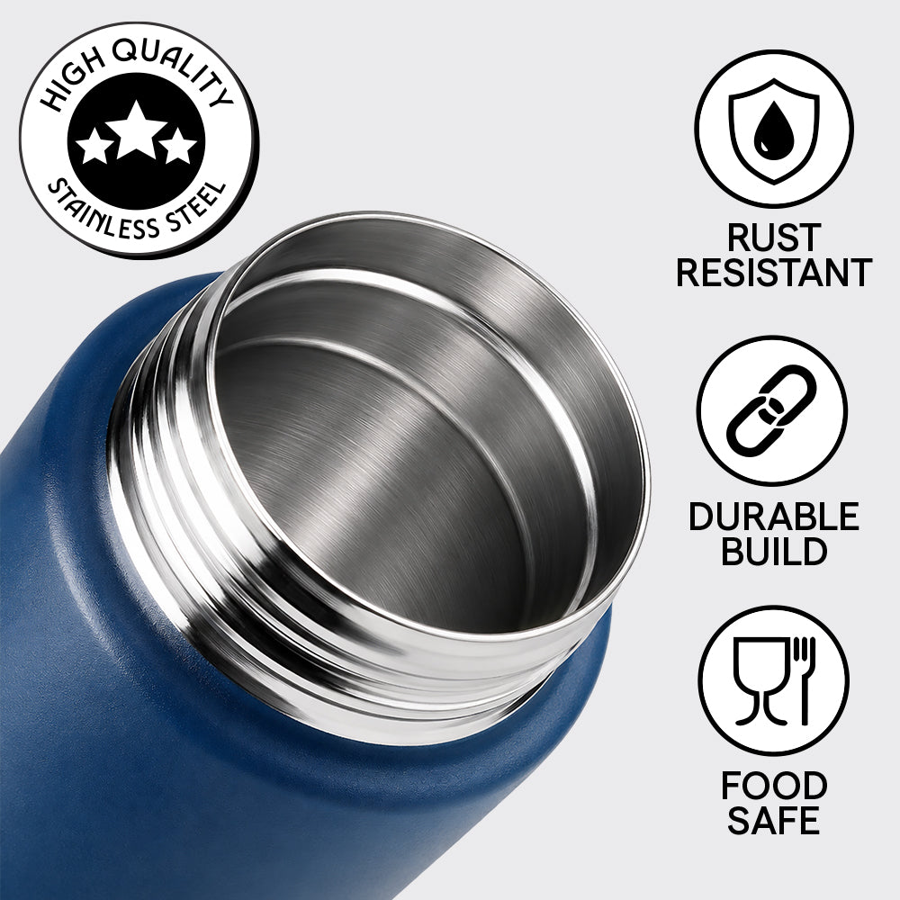 Swan Single Wall Bottle, Blue