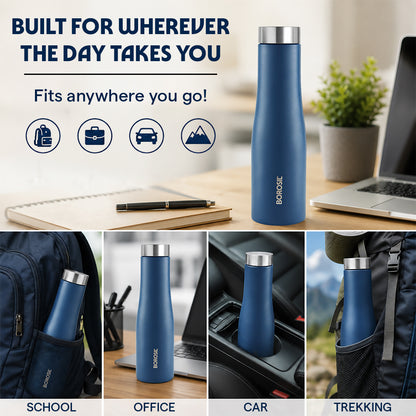 Swan Single Wall Bottle, Blue