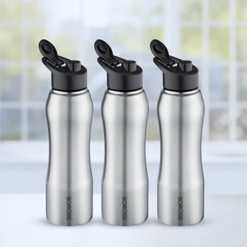Borosil Grip n Sip Classic, 1 L - Set of 3
