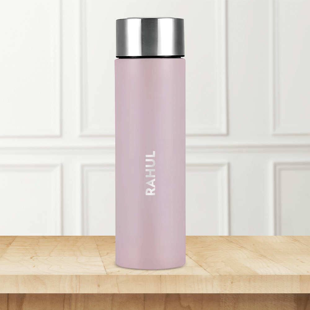 Personalised CoolSip Stainless Steel Single Wall Bottle, Lavender