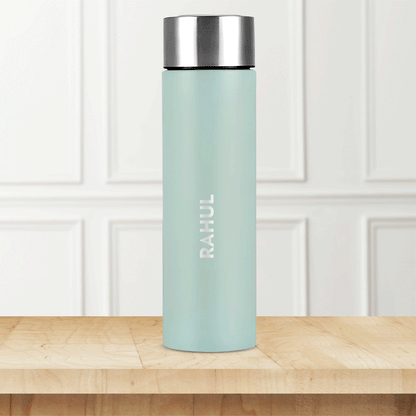 Personalised CoolSip Stainless Steel Single Wall Bottle, Mint