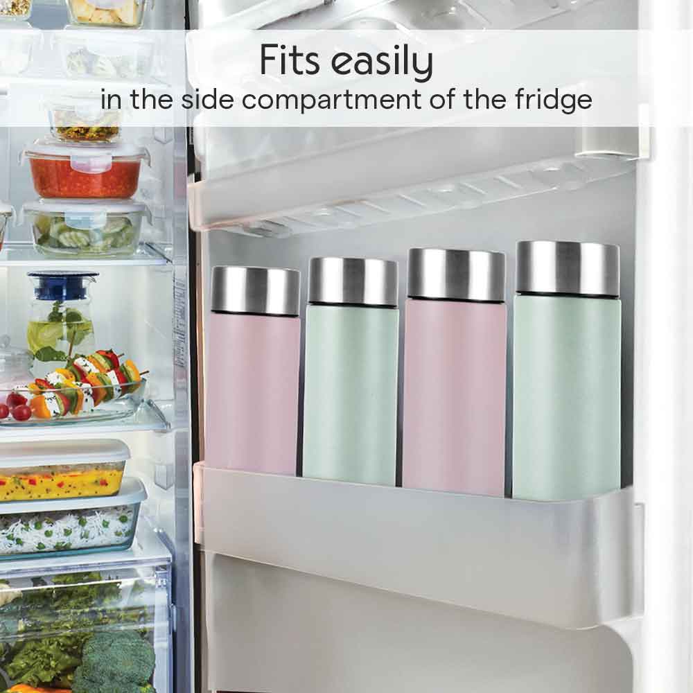 Borosil CoolSip SS Single Wall Bottle, Mint, 1 L
