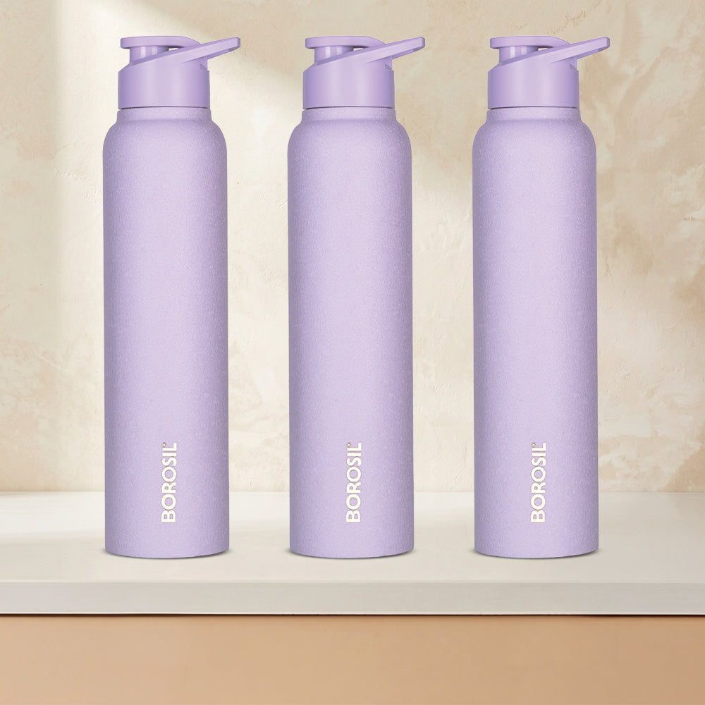 Cosmo SS Single Wall Bottle Set, Purple