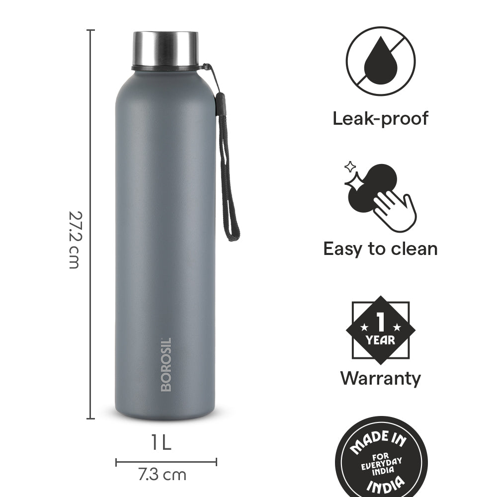 Laguna SS Single Wall Bottle Set, Grey